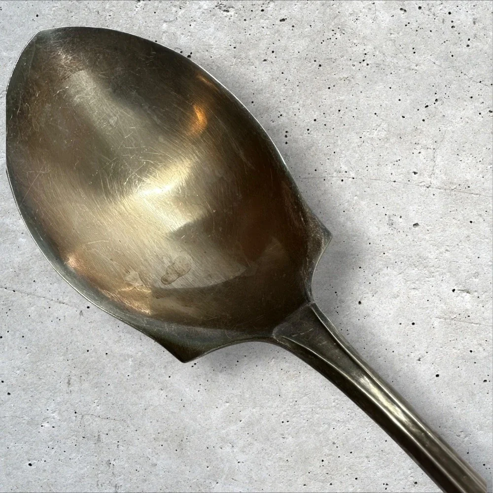 R.C.‎ Co. Serving Spoon 8.25in Silver Plated Vintage  Berry Spoon